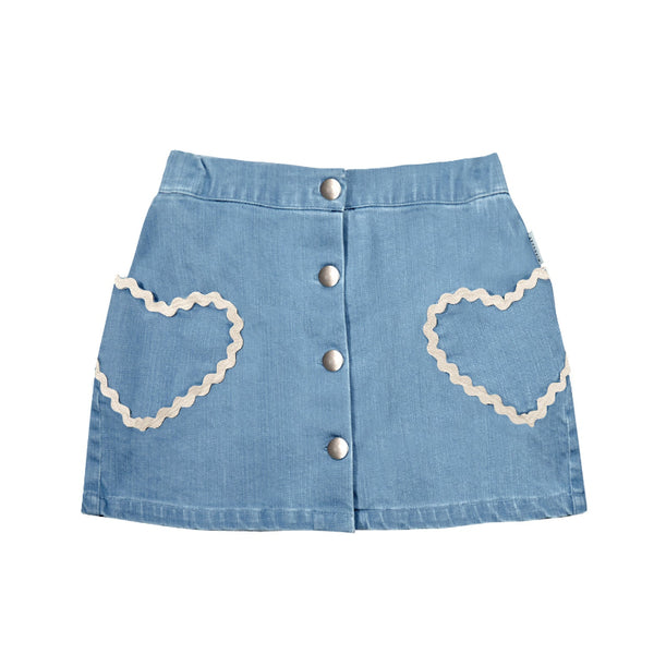 mipounet louise denim skirt