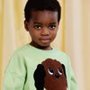 mini rodini doggie chenille sweatshirt green
