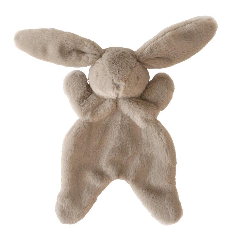 alimrose darcey bunny baby comforter grey