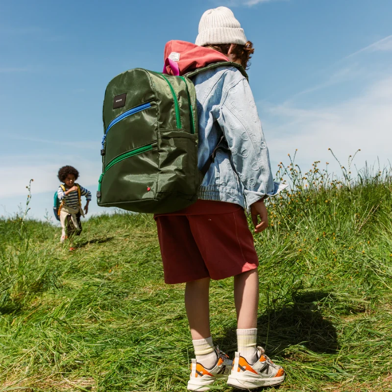 state bags kane kids double pocket backpack olive diagonal zipper state bags kane kids double pocket backpack olive diagonal zipper
