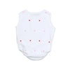 the new society petunia baby romper pure cloud hearts