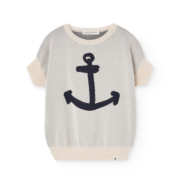 the animals observatory bat sweater vest white