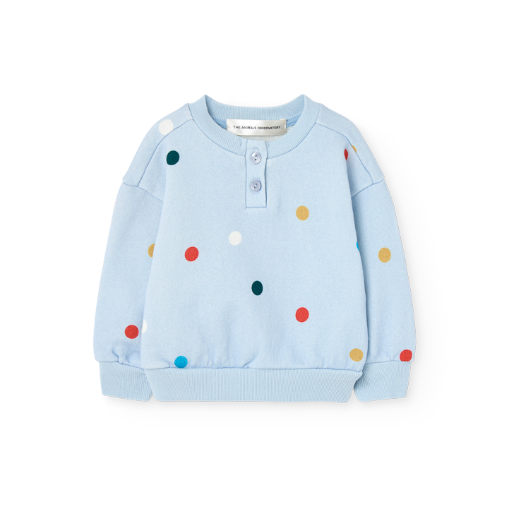 the animals observatory puma baby sweatshirt blue