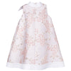 hucklebones sunburst trapeze dress cloud/rose