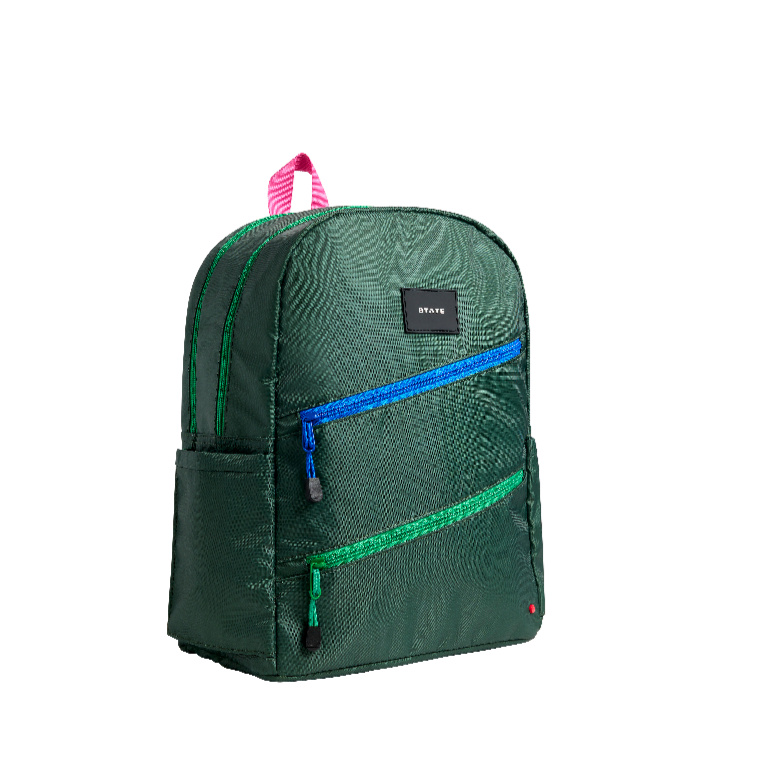 state bags kane kids double pocket backpack olive diagonal zipper state bags kane kids double pocket backpack olive diagonal zipper