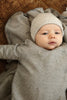 gray label newborn suit gray melange