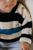 the new society celiosa baby sweater summer midnight stripes