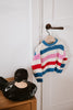 the new society celiosa baby sweater iris whisper stripes