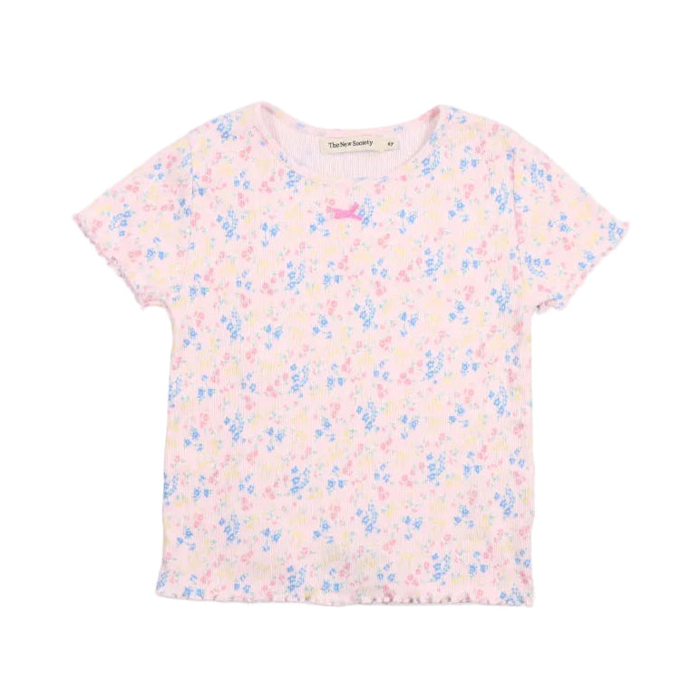 the new society tns ribbed tee sabina print