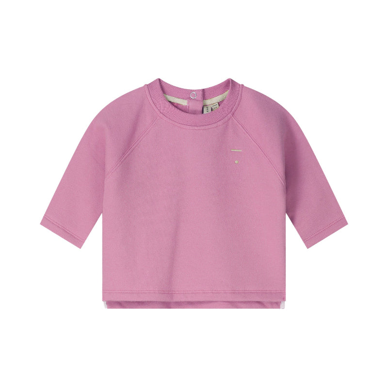 gray label baby crewneck sweatshirt bubblegum