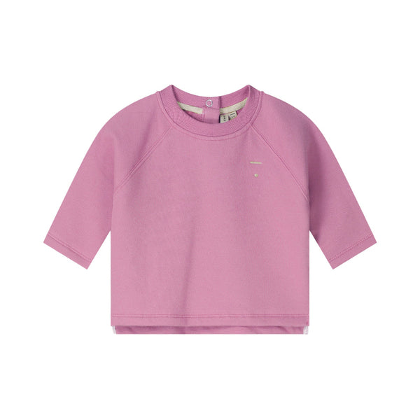 gray label baby crewneck sweatshirt bubblegum