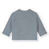 gray label baby raglan cardigan stone grey