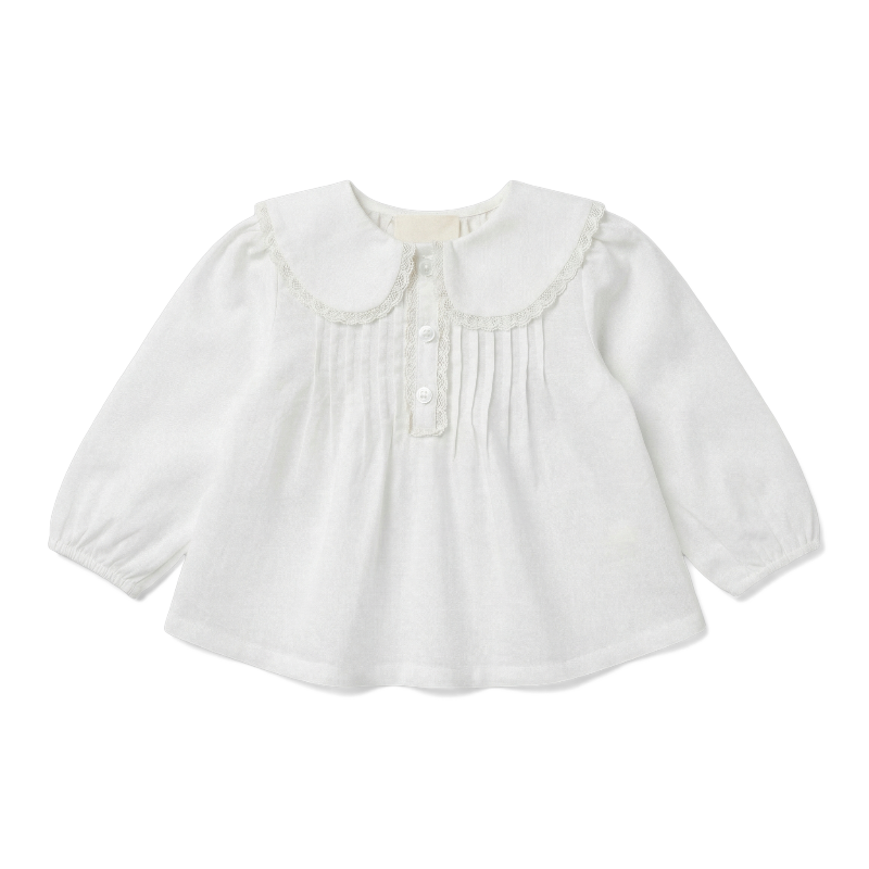 louis louise ester baby blouse off white