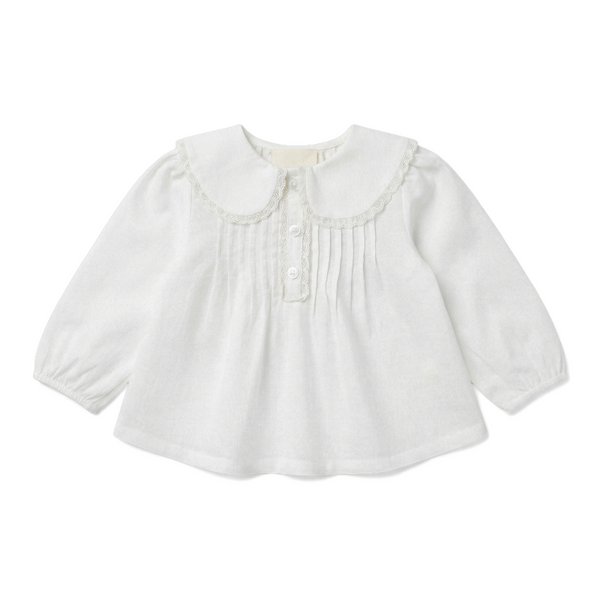louis louise ester baby blouse off white