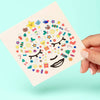 omy holiday face stickers