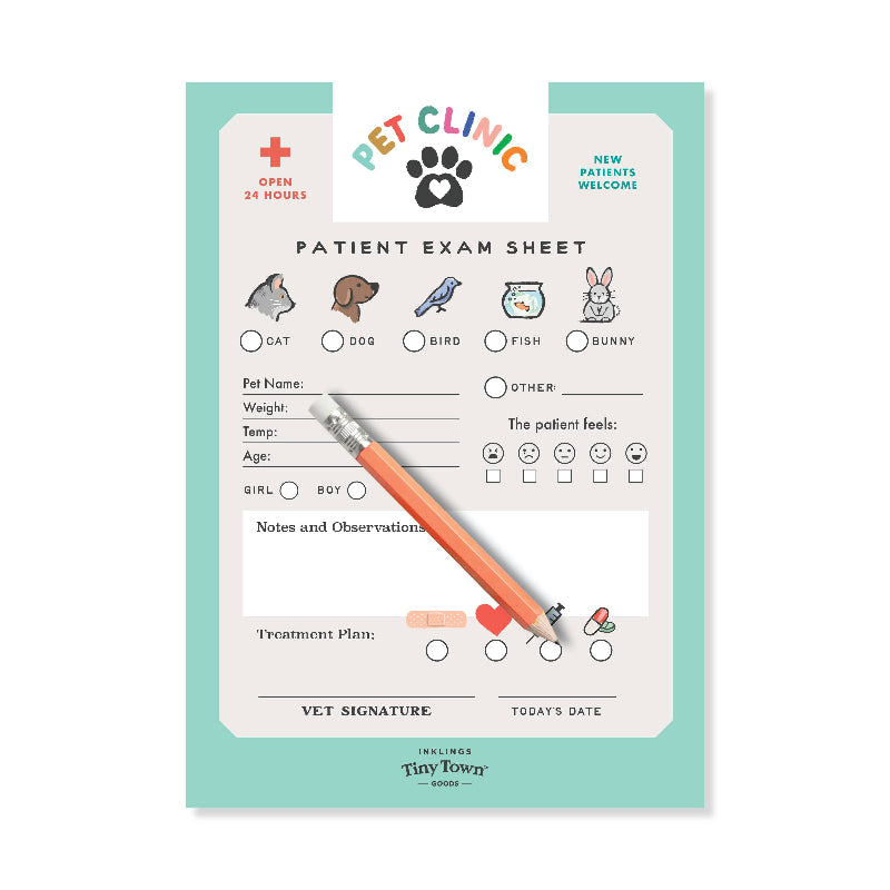 pet clinic play notepad