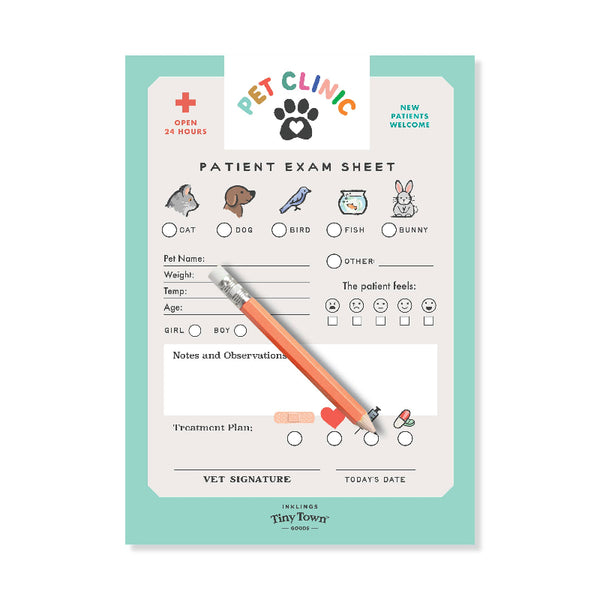 pet clinic play notepad