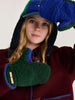 bobo choses color block sheepskin mittens green