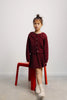 the new society luma skirt burgundy
