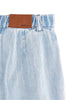 bellerose waves mini skort light blue bleach