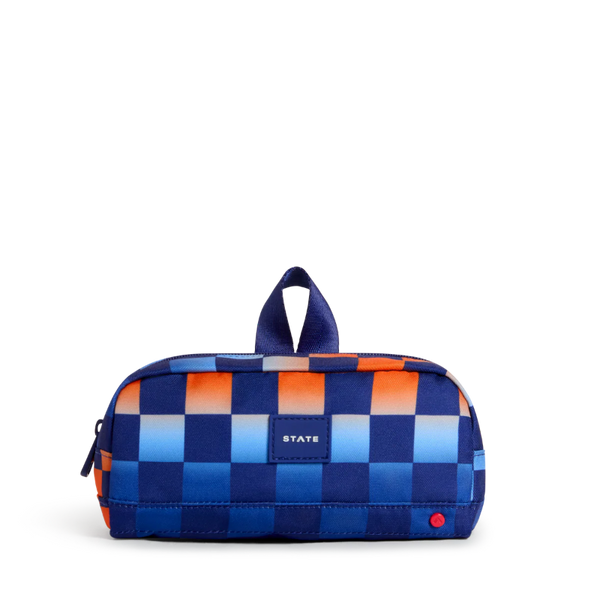 state bags clinton pencil case gradient checkerboard