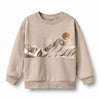 wheat ellis ski print sweatshirt beige