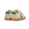 veja small v-90 velcro leather sneakers pure golf almond