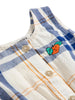 bobo choses fun tartan baby romper white