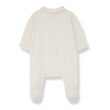1+ in the family noah baby footed jumpsuit ecru