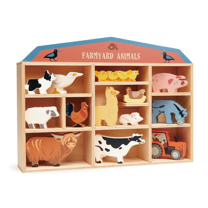 tender leaf toys farmyard animals set