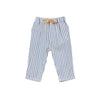 arsene & les pipelettes striped baby pants cobalt