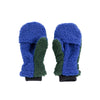 bobo choses color block sheepskin mittens green