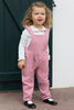 tartine et chocolat baby velour overalls pink