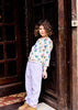 arsene & les pipelettes floral sweatshirt ecru