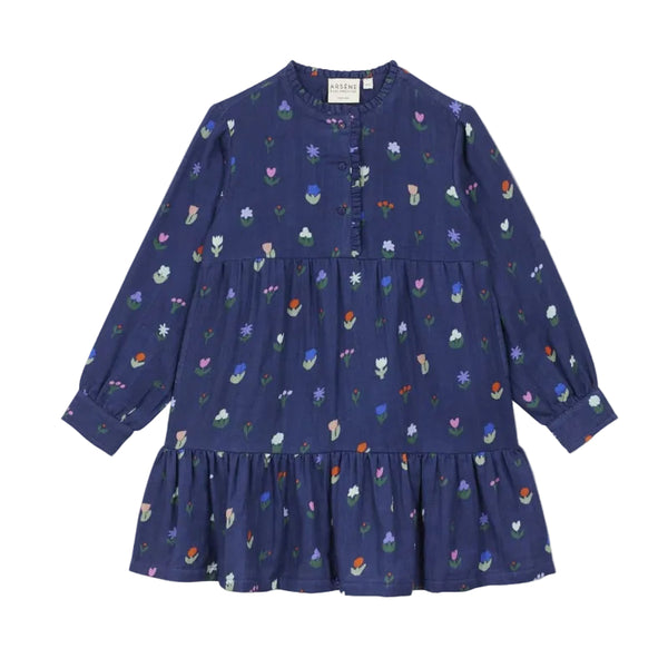 arsene & les pipelettes floral dress blue