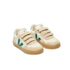 veja small v-90 velcro leather sneakers pure golf almond