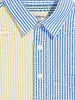 bellerose giulian shirt color block stripes