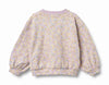 wheat lia sweatshirt lavender daisies