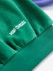 bobo choses color block velour sweatshirt green
