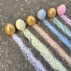 twee bunny's eggs sidewalk chalk