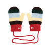 bobo choses stripes knitted mittens multi