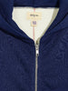 bellerose farral hooded sweatshirt blue