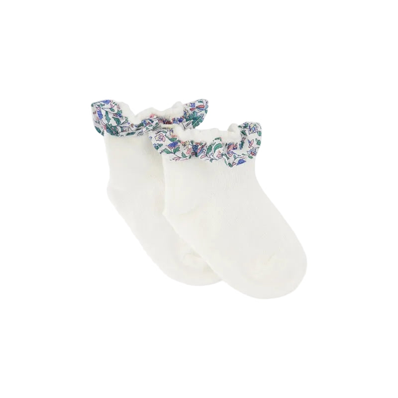 tartine et chocolate liberty baby socks blue