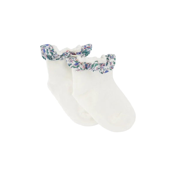 tartine et chocolate liberty baby socks blue