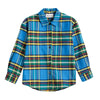 bobo choses tartan all over shirt blue