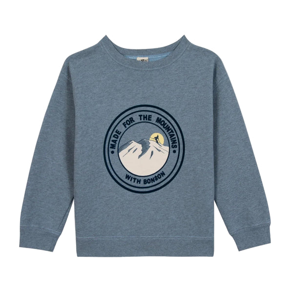 bonton mountain sweatshirt blue