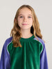 bobo choses color block velour sweatshirt green