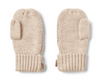 wheat towsi jaquard mittens off-white melange