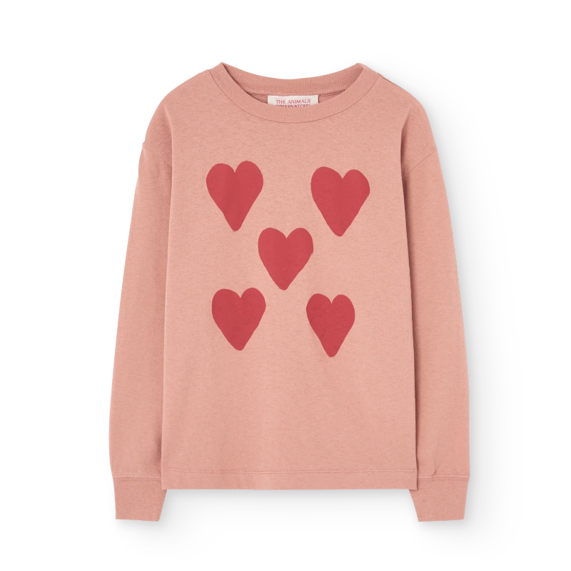 the animals observatory dog kid long sleeve t-shirt hearts