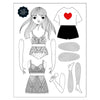 of unusual kind taylor swift coloring paper doll set